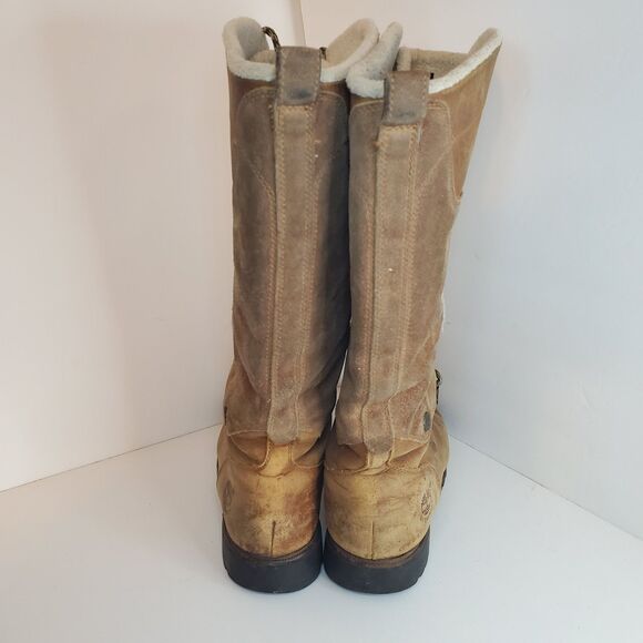 Timberland Knee High Sz 9 Earthkeepers Lace Up Lineman Boot Tall Nubuck Suede - Picture 7 of 13